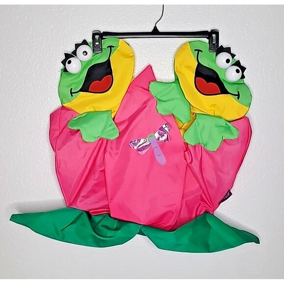 Vintage Windsport by Ganz Two Frogs in a Flower Spring Summer Yard Flag RARE!! - Picture 2 of 16